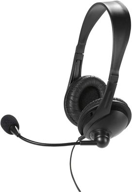 Vivanco IT-HS STEREO RC Stereo Headset mit Mikrofon schwarz