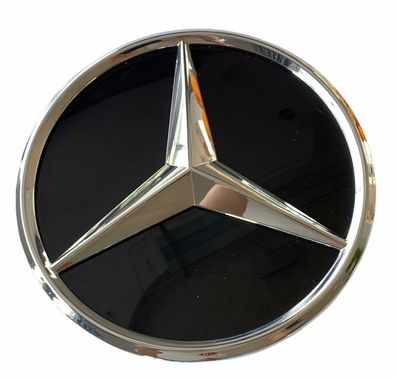 Neu OE Emblem 18,5 CM Zeichen Logo kühlergrill Schwarz Mercedes W177 W205 W213 W238