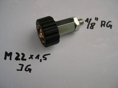 Adapter M22 IG / 1/8" AG für Wap Alto Nilfisk Kärcher Kränzle Hochdruckreiniger