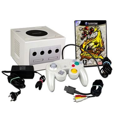 Nintendo Gamecube Konsole in Weiss - Pearl White + original Controller + Mario ...