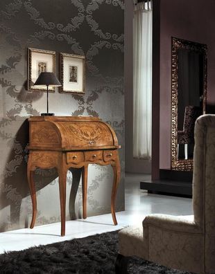 Design Schreibtisch Luxus Büro Möbel Tisch Italienische Tische Sekretär Holz Neu