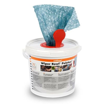 6x zetClean® – Wiper Bowl® Polytex® feuchte Reinigungstücher