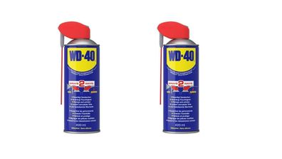 2 Dosen WD-40 Multifunktionsspray, 400ml, Smart Straw ( = 0,8liter)