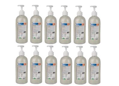 12x Handwaschlotion HWL sensitiv in der 500ml Pumpflasche, pH 5,5, schonend