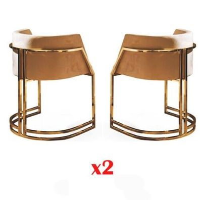 Luxus 2x Stuhl Esszimmerstuhl Küchenstühle Wohnzimmerstuhl Polsterstuhl Lehn Neu