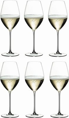 Riedel RIEDEL Veritas Champagne WINE GLASS SET OF 6 5449/28-22