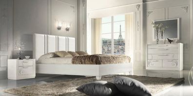 Schlafzimmer Bett Nachttisch Gruppe Betten Luxus Bettrahmen Holz Design Set 3tlg