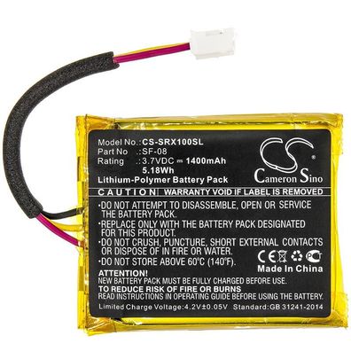 Ersatzakku - CS-SRX100SL - SONY SRS-XB10 - 3,7 Volt 1400mAh Li-Polymer