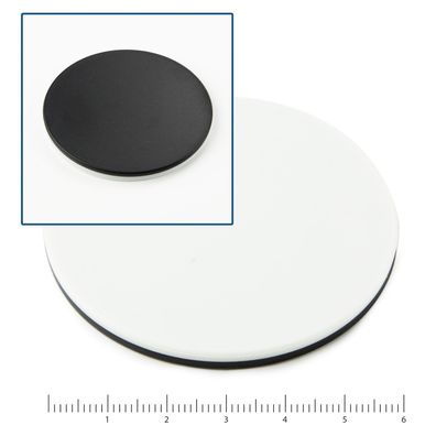 ED.9956 EduBlue Tisch Einlage schwarz weiß für Euromex EduBlue Stereomikroskope
