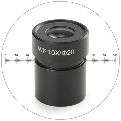 BE.6110 Mikrometer Okular WF 10x/20mm für Euromex BE Schwenkarm Stereomikroskope