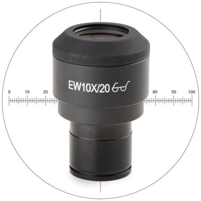 IS.6010-CM WF Okular WF10x/20mm mit Mikrometer 10/100 Ø 23.2 mm Euromex