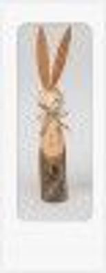Osterdekoration Oster Hase stehend 39cm aus naturfarbenem Holz