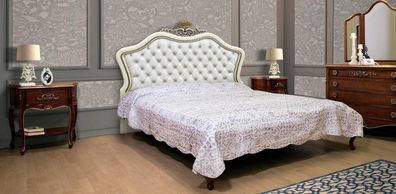 Doppelbett Betten Schlafzimmer Möbel Massivholz Vaccari cav giovanni Bett Neu