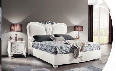 Luxus Bett Modern Betten Bettrahmen Doppel Holz Bettgestelle Schlafzimmer Weiß