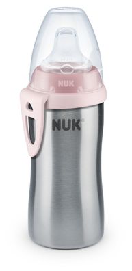 10.255.352 NUK Active Cup Flaschenkörper aus hochwertigem Edelstahl 215ml pink