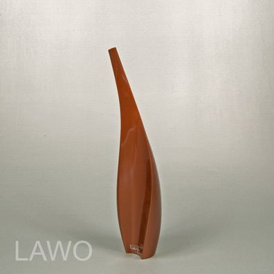 10.4.250 Lacquervase Vase LAWO Braun Metallic Holz NEU