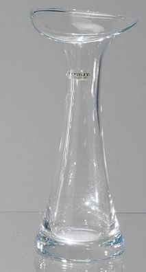 846344 Glas Vase Kristall klar 26cm Kristall Glas mundgeblasen