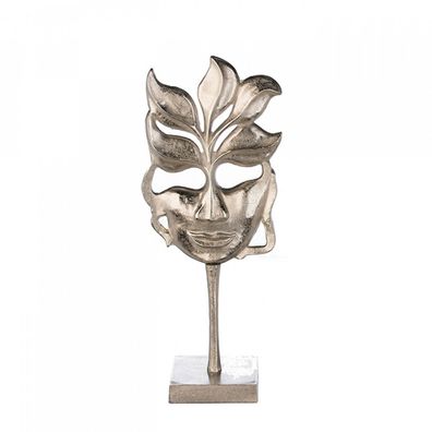 43304 Skulptur Flame Lady Aluminium vernickelt silberfarben Antikfinish H. 57cm