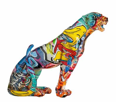 37541 Gepard Street Art mehrfarbig, Graffiti-Design Raubkatze Panther Leopard