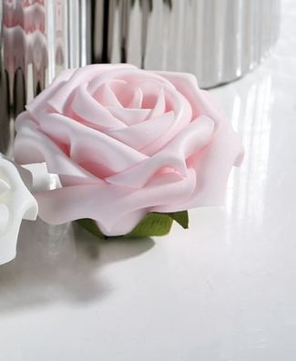 38132 Tisch-Deko Foam Flower Rose rose Höhe: 5 cm, Durchmesser: 8 cm