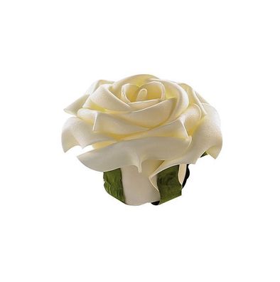 38296 Tisch-Deko Foam Flower Rose creme Höhe: 5 cm, Durchmesser: 8 cm