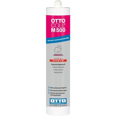 Ottocoll M 500 Wasserbeständiger Kleb- & Dichtstoff, 310ml Kartusche