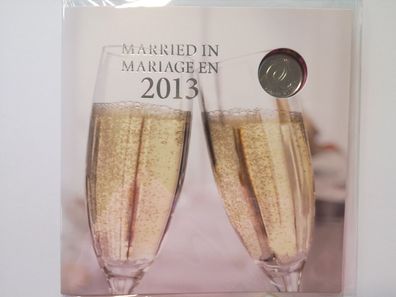 2013 Wedding Hochzeit Münz Set Glückwunschkarte Royal Canadian Mint