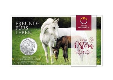 Österreich 5 Euro Freunde fürs Leben 2020 1/4 oz 999 Silber Geschenk Ostern