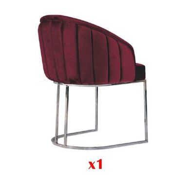 Moderner Sessel Stuhl 1x Esszimmer Fernseh Lounge Sitz Polsterstuhl Textil