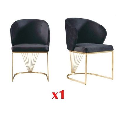 Design Wohnzimmer Stuhl Ess Zimmer Stühle Textil Stoff Polster Lehnstuhl Möbel