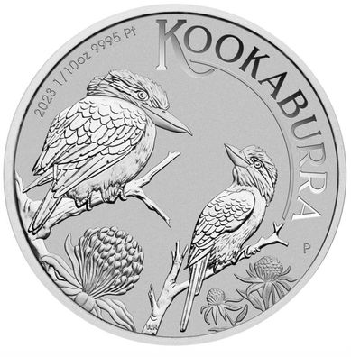 Perth Mint Australien Kookaburra 2023 1/10 oz 999.5 Platin Platinmünze