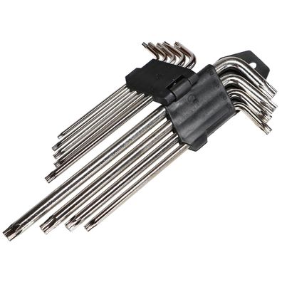 Torx Winkelschlüssel Stiftschlüsselsatz 9 teilig T10-T50 Winkel Stiftschlüssel