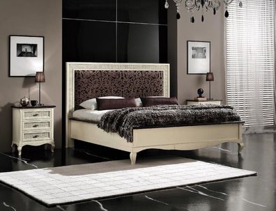 Doppelbett Massivholz Schlafzimmer Betten Design Bett Möbel Vaccari cav giovanni