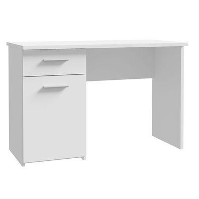 Schreibtisch Metamea Weiß Arbeitstisch ca. 110 x 72 x 52 cm 1 Türe / 1 Schublade