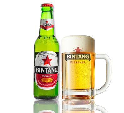 12 x Flaschen Bintang Bier - Pils aus Indonesien 6,03/ L
