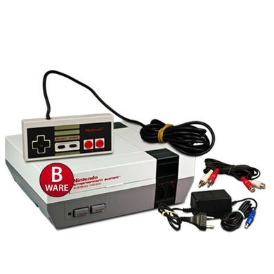 NES Konsole (B-Ware) #80B + Netzteil + 2 Chinch Auf 2 Chinch Kabel + original ...