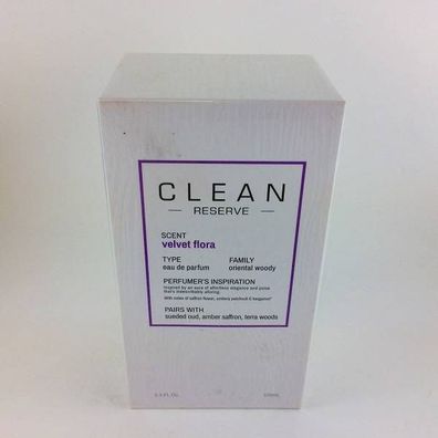 Clean Reserve Velvet Flora Eau de Parfum 100ml