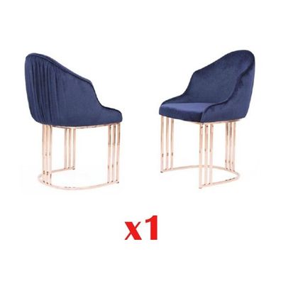 Ess Zimmer 1x Stuhl Stühle Polster Textil Modern Designer Lehn Sitz Sessel luxus