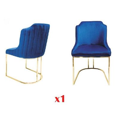 Stuhl Holz Lehnstuhl Sessel Esszimmer Stühle Bürostuhl Blau Küchenstuhl Neu