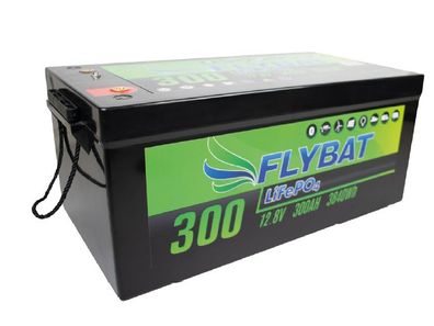 FLYBAT LiFePo4 Akku 31,8kg 12V 300Ah Boot Solar Wohnmobil Scooter BMS Bluetooth