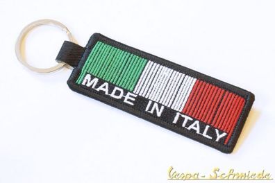 Schlüsselanhänger "Made in Italy" - Italia Italien Piaggio Patch Vespa Barcode