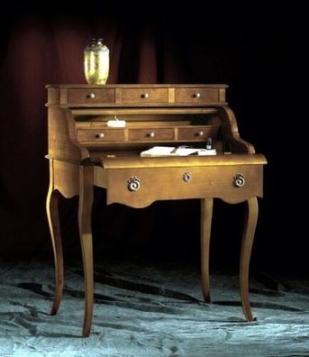 Barock Schreibtisch Büro Tisch Edle Holz Tische Rokoko Antik Stil Möbel Italien