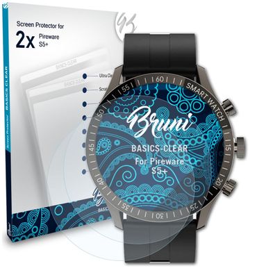 Bruni 2x Schutzfolie kompatibel mit Pireware S5+ Folie