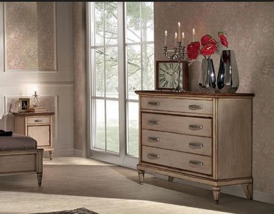 Kommode Schubladen Holz Sideboard Schrank Schränke Massiv Kommoden Wohnzimm