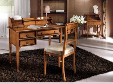Sekretär Schreibtisch Italienische Stil Möbel Einrichtung Echtholz Möbel Tisch
