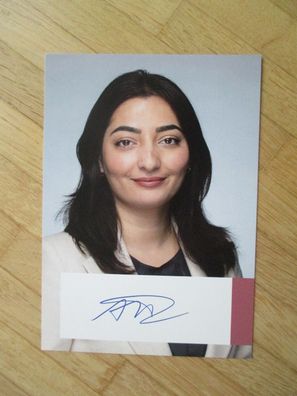 MdB SPD Staatsministerin beim Bundeskanzler Reem Alabali-Radovan - hands. Autogramm!!