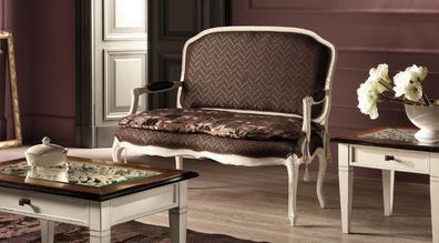 Sofa Couch Design Couch Polster Textil Modern Zweisitzer Sitzer Bank 2 Sitzer