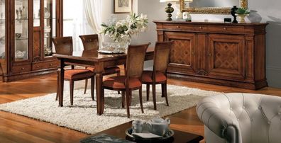 Luxus Italienische Esstisch Design Möbel Einrichtung Tische Massivholz Tisch Neu