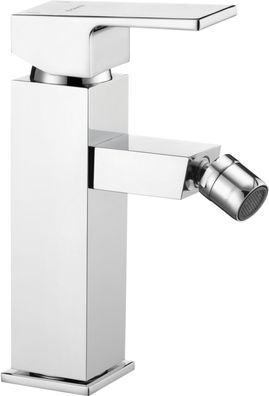 Bidet Waschtischarmatur Wasserhahn Mischbatterie mit Pop-Up Ablaufgarnitur Chrom