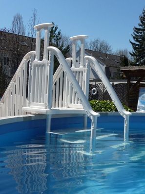 Kunststoffeinstieg Easy-Step 4x4 safety Pooltreppe Poolleiter